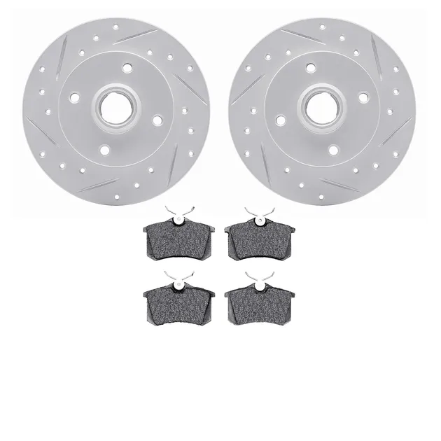 R1 Concepts WBUN1-74001 Brake Rotors - Carbon Coated - D/S W/ Optimum Oe Pads